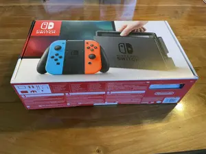 Nintendo Switch-32 GB szürke konzol neonvörös színnel