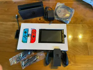 Nintendo Switch-32 GB szürke konzol neonvörös színnel - kép 2
