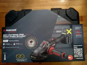 Parkside Performance PPWSFA 20 Li C4 20 Volt lapos fejű akkus flex sarokcsiszoló új 5 év garancia - kép 7
