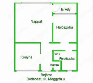 Bp., III. Óbudán, csendes zöld környezetben, 45 m2-es, nappali, 1 hálós lakás kiadó. - kép 2