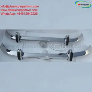 Saab 96 (1965-1975) longnose bumpers by stainless steel new  - kép 2