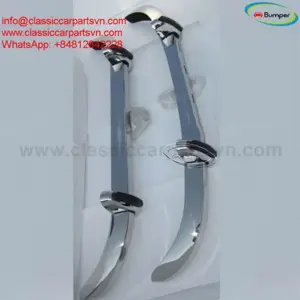 Saab 96 (1965-1975) longnose bumpers by stainless steel new  - kép 3