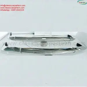 Simca 1200S coupé Bertone (1967-1971) bumpers by stainless steel new  - kép 3