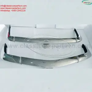 Simca 1200S coupé Bertone (1967-1971) bumpers by stainless steel new  - kép 4