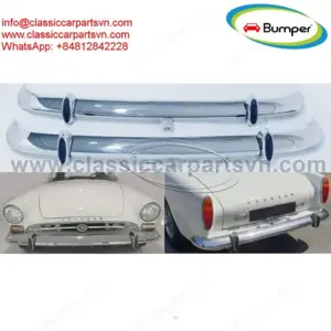 Sunbeam Alpine Series 4, Series 5 (1964-1968) and Sunbeam Tiger (1964-1967) bumpers with rubber 