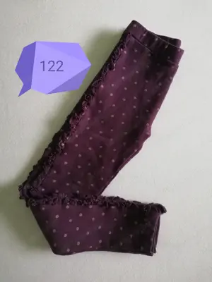 Gyerek-lány pamut nadrág, leggings -  68, 80, 116, 128-os  - kép 5