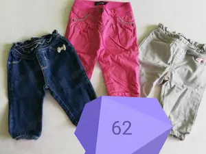 Új és újszerű gyerek farmer, vászon nadrág - 62, 68, 74, 80, 104, 110, 116, 128,134-es  - kép 11