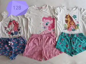 Gyerek lány nyári és téli pizsama 128, 134-es