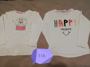 Gyerek lány hosszú ujjú pamut póló 68 - 128-as méretek - kép 7