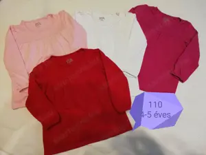 Gyerek lány hosszú ujjú pamut póló 68 - 128-as méretek - kép 10