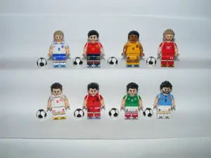 Lego Focista figurák Futball foci Raul Pedri Suarez Eriksen Virgil Son Heung Min figura ÚJ - kép 3