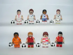 Lego Focista figurák Futball foci Rodrigo Lewandowski Virgil Kane Kroos Modric ÚJ - kép 2