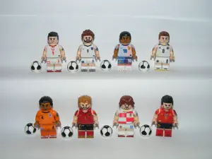 Lego Focista figurák Futball foci Rodrigo Lewandowski Virgil Kane Kroos Modric ÚJ - kép 7