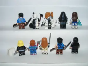 Lego Horror Halloween figurák Bohócrém Ash Chucky Noun M3gan figura 10db ÚJ - kép 5