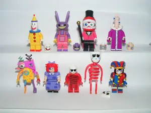 Lego My Amazing Digital Circus figurák Kinger Pomni Gangle Kaufmo Zoobie figura