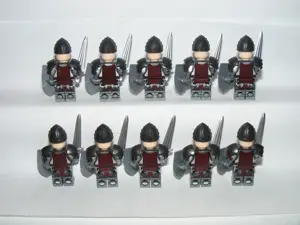 Lego Castle Lovag figurák Wolfpack Farkas Rabló katonák sereg 10db katona ÚJ - kép 4