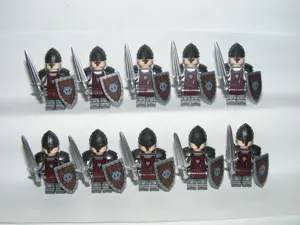 Lego Castle Lovag figurák Wolfpack Farkas Rabló katonák sereg 10db katona ÚJ - kép 5