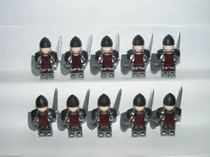 Lego Castle Lovag figurák Wolfpack Farkas Rabló katonák sereg 10db katona ÚJ - kép 6