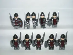 Lego Castle Lovag figurák Wolfpack Farkas Rabló katonák sereg 10db katona ÚJ - kép 2