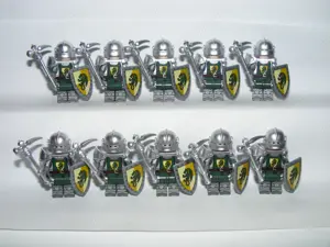 Lego Castle Lovag figurák Dragon Sárkányos katonák sereg 10db katona Új - kép 3