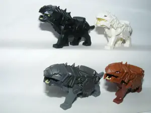 Lego Gyűrűk Ura Hobbit figurák 4db Ork ló Páncélozott Warg farkas figura ÚJ - kép 5