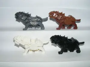 Lego Gyűrűk Ura Hobbit figurák 4db Ork ló Páncélozott Warg farkas figura ÚJ - kép 4