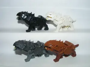 Lego Gyűrűk Ura Hobbit figurák 4db Ork ló Páncélozott Warg farkas figura ÚJ - kép 2