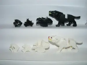 Lego Gyűrűk Ura Hobbit figurák 4db Ork ló Páncélozott Warg farkas figura ÚJ - kép 8