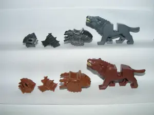Lego Gyűrűk Ura Hobbit figurák 4db Ork ló Páncélozott Warg farkas figura ÚJ - kép 7