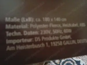 Relaxxana Elektromos melegítő takaró kb 140*180cm 19000ft óbuda Ez az elektromos melegítő takaró kiv - kép 3