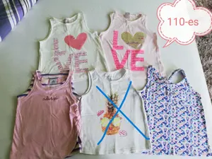 Gyerek lány rövid ujjú pamut póló   74 - 128-as méretek - kép 5