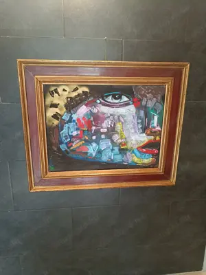 Festmény női arc
