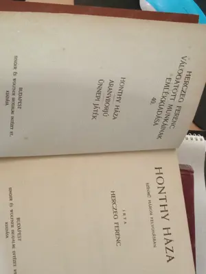 Herczeg Ferenc válogatott munkáinak emlékkiadása 40. - Honthy háza  5000ft óbuda személyes átvétel ó - kép 4