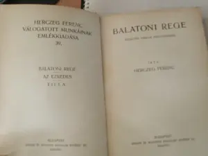 Herczeg Ferenc válogatott munkáinak emlékkiadás 39. - Balatoni rege  5000ft óbuda személyes átvétel  - kép 3