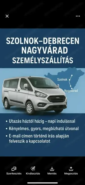 Személyszállítás Szolnok Debrecen Nagyvárad között | Háztól házig!