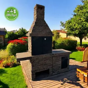 Mediterrán grillező füstölő kertikonyha - kép 2