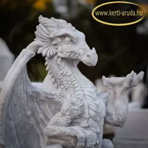 Sárkány szobor műkőből - kép 3