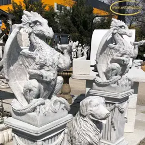 Sárkány szobor műkőből - kép 4