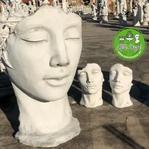 Modern szobor női arc - kép 2