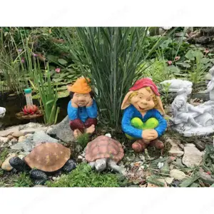 Kerti törpe vicces figura tavasz manó - kép 8