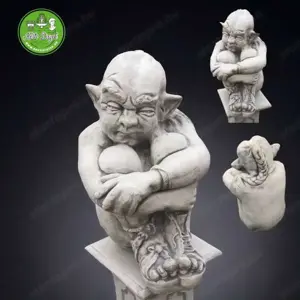 Duzzogó Gargoyle szobor - kép 3