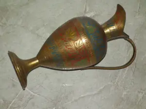 Réz tárgy kancsó kiöntő váza karaffa 5 db. egyben - kép 6