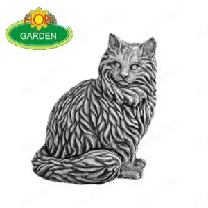Nagy macska szobor dekoráció - kép 6