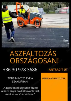 Aszfaltozás útépítés 