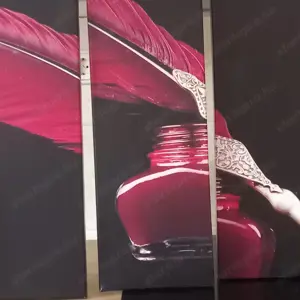 5 részes modern vászonkép eladó- csajos, körömlakk mintás - kép 5