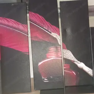 5 részes modern vászonkép eladó- csajos, körömlakk mintás - kép 3