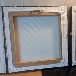 3 részes absztrakt arany-fekete vászonkép eladó - kép 6