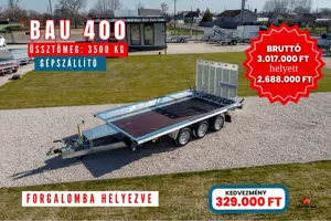Új 2025-ös Martz Bau 3500 kg gépszállító utánfutó eladó