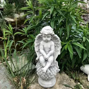 Műkő angyal szobor - kép 3