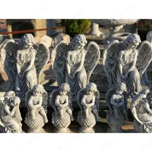 Műkő angyal szobor - kép 5